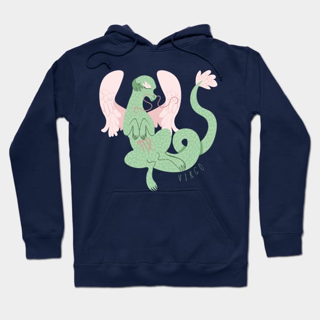 Virgo Dragon Hoodie by LexaStrong